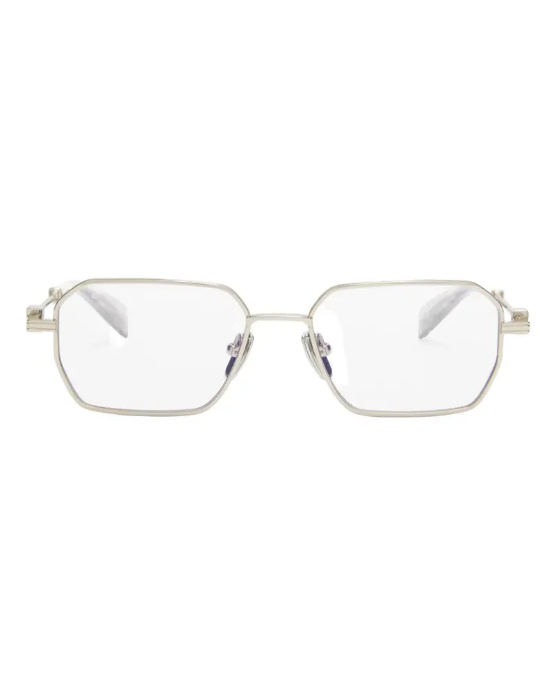 Balmain geometric-frame glasses - Gold Gold