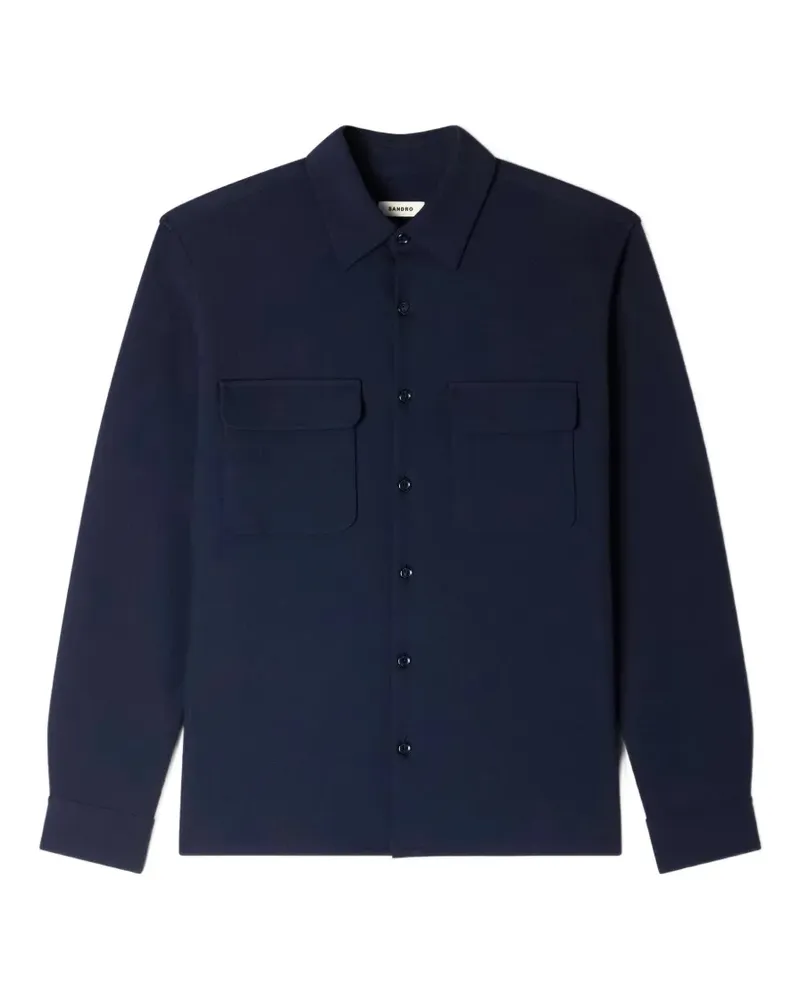 Sandro Hemd mit Brusttaschen - Blau Blau