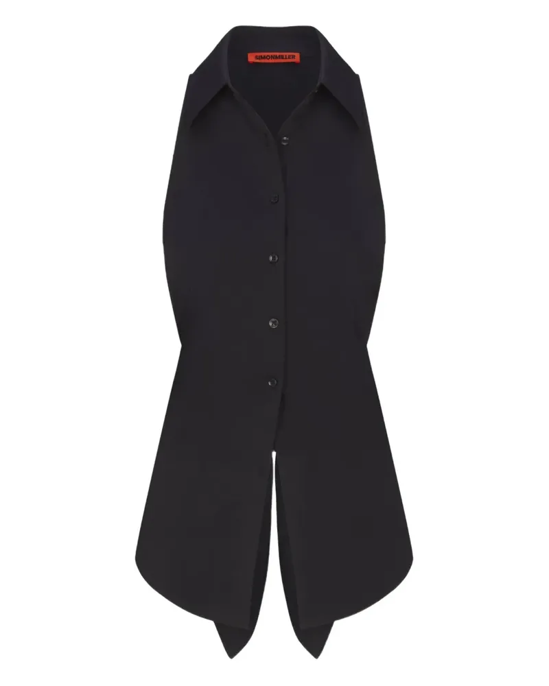 Simon Miller Loch Oberteil mit Knöpfen - BLACK Black