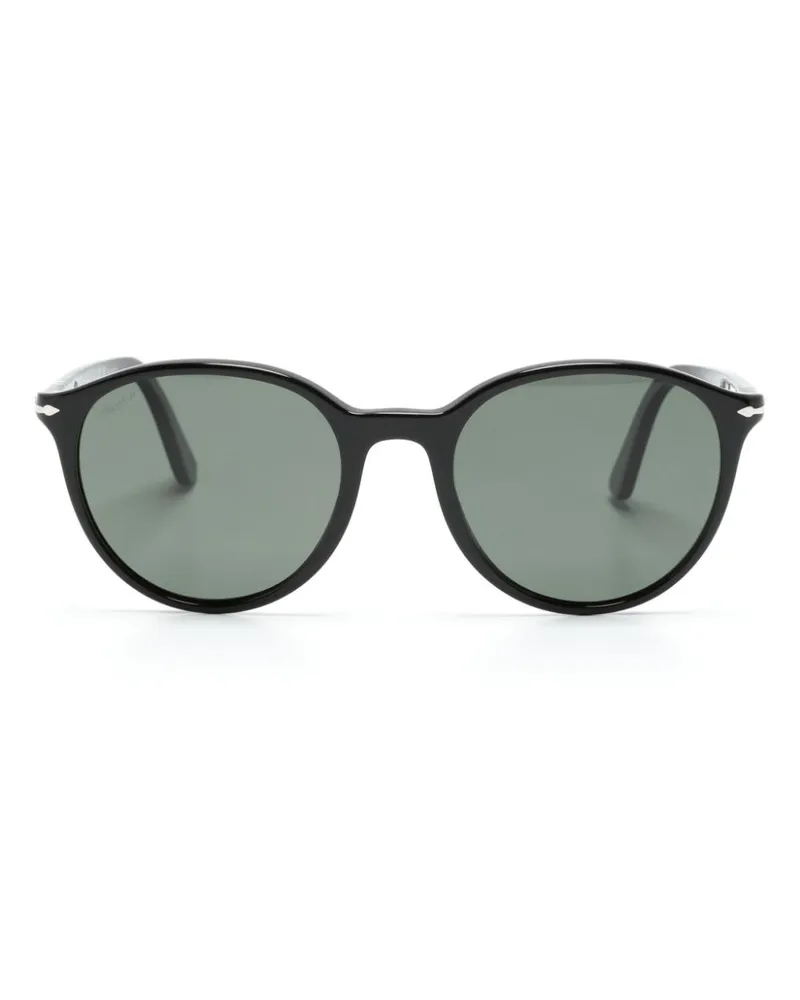 Persol Sonnenbrille im Panto-Design - Schwarz Schwarz