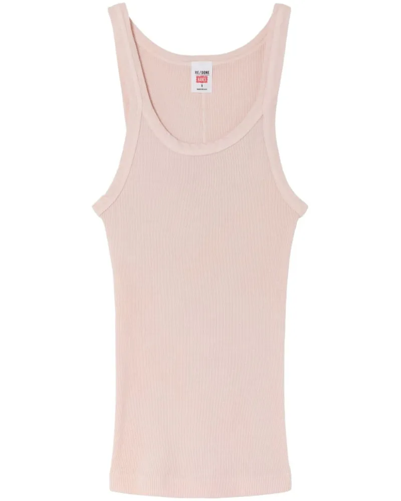 RE/DONE x Hanes geripptes Trägershirt - Rosa Rosa