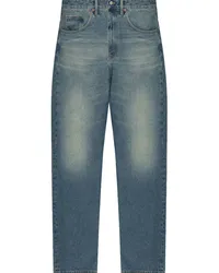 Maison Margiela Straight-Leg-Jeans mit hohem Bund Blau