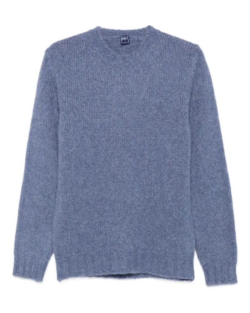 Fedeli Gerippter Pullover - Blau Blau