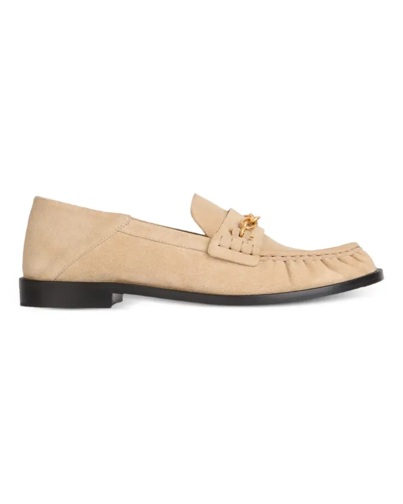 Balmain Sync Loafer aus Wildleder - Nude Nude