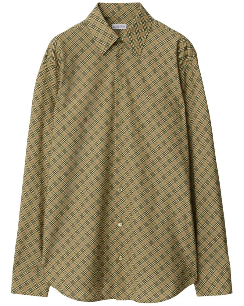 Burberry Hemd mit Karomuster - Grün Grün