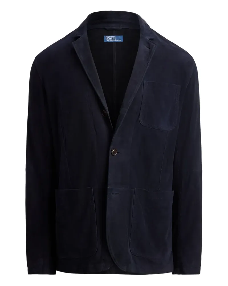 Ralph Lauren Klassische Wildlederjacke - Blau Blau