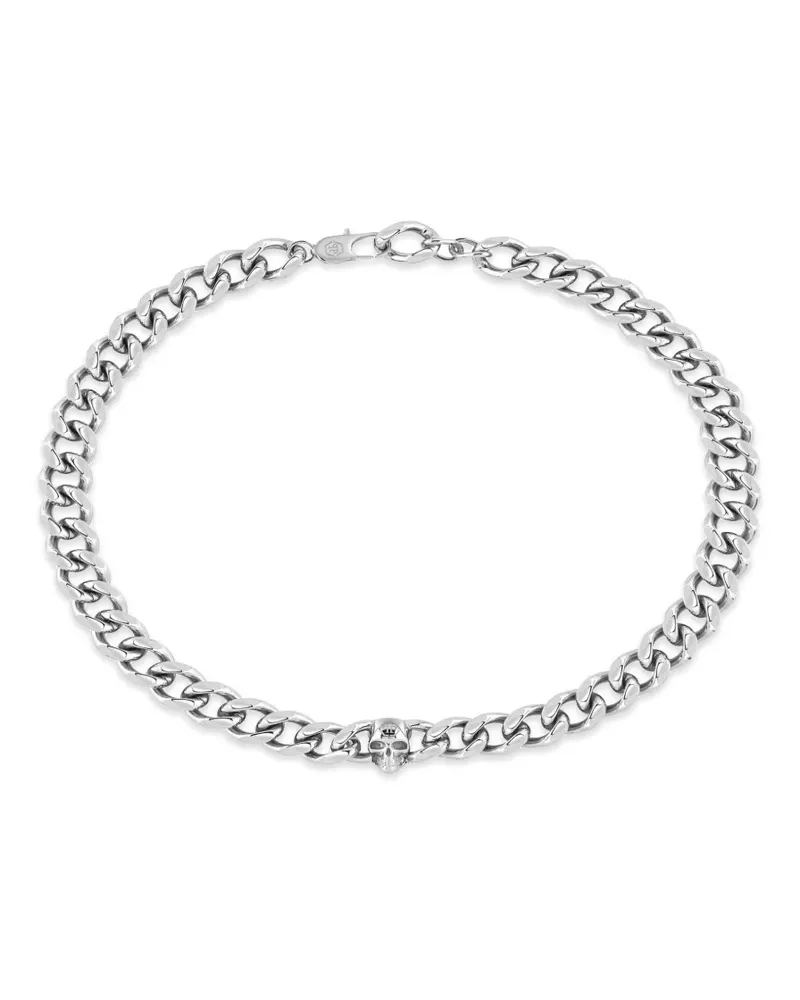 Philipp Plein Icon Chain Halskette mit Totenkopf - Silber Silber