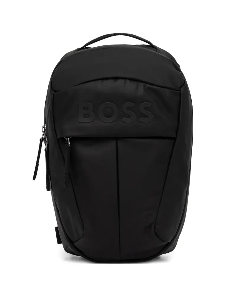 HUGO BOSS Rucksack mit Logo-Applikation - Schwarz Schwarz