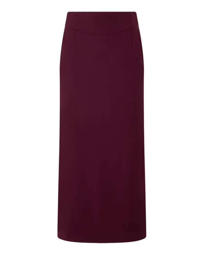 Alberta Ferretti Midirock mit hohem Bund - Rot Rot