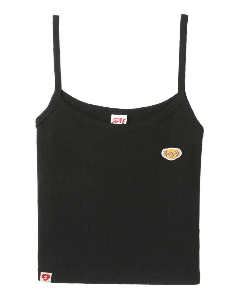 BAPE Camisole-Top mit Patch - Schwarz Schwarz