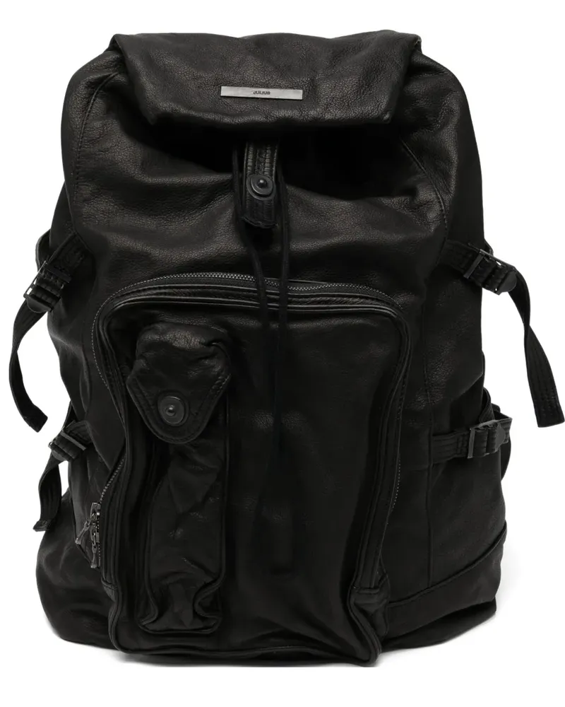 Julius Rucksack im Military-Look - Schwarz Schwarz