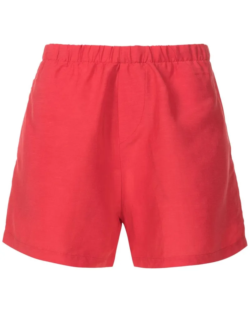 Amir Slama Shorts aus Leinen - Rot Rot