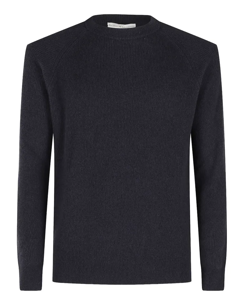 Filippo de Laurentiis Gerippter Pullover - Blau Blau