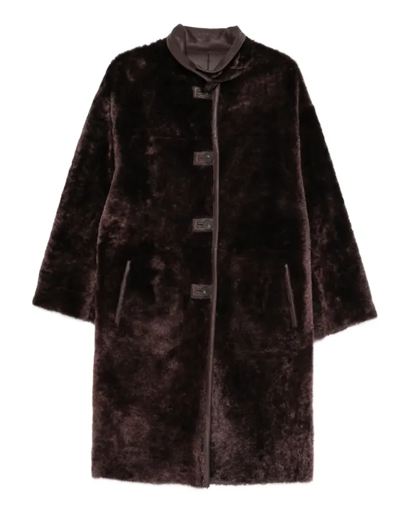Joseph Wendbarer Mantel aus Shearling - Braun Braun