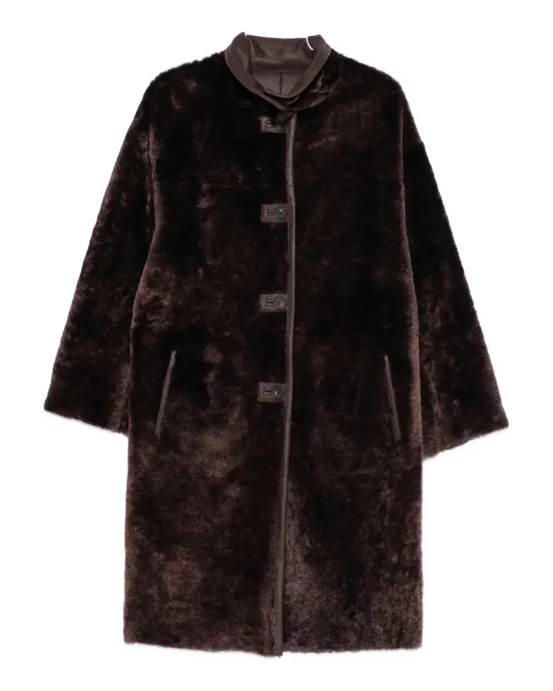 Joseph Wendbarer Mantel aus Shearling - Braun Braun