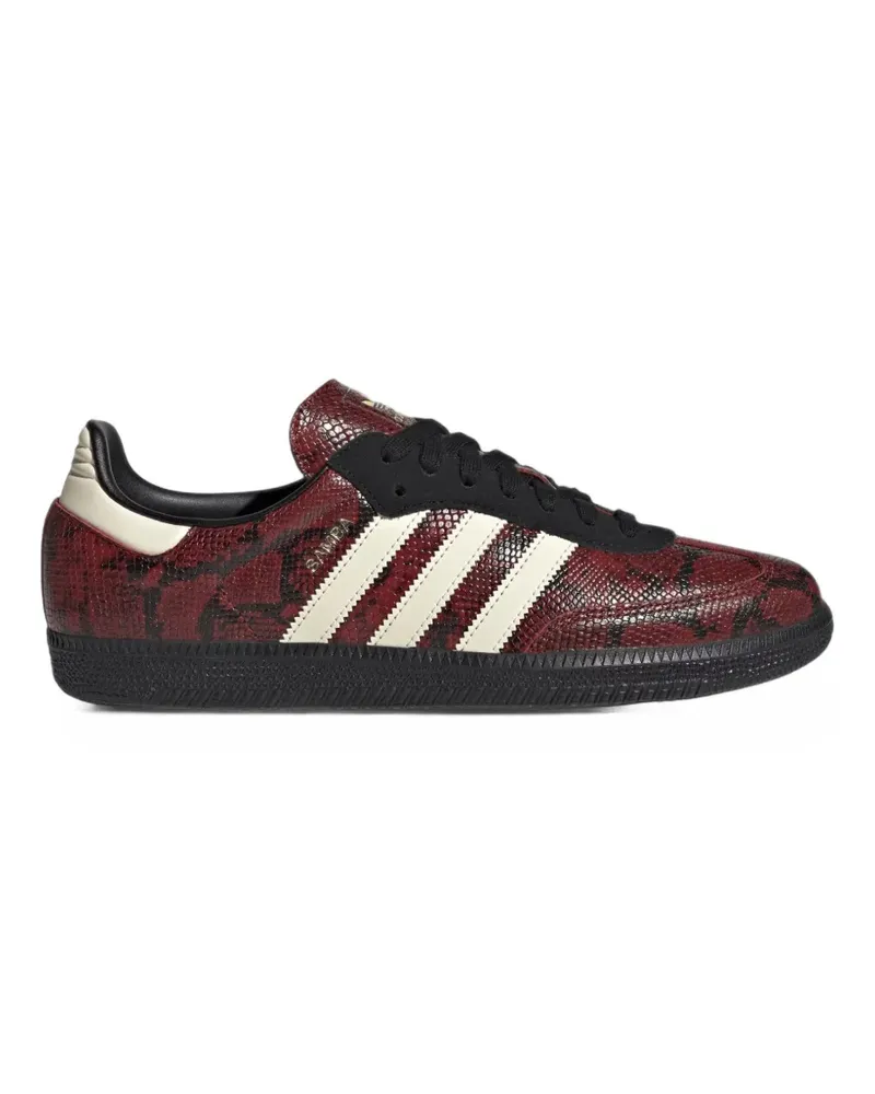 adidas Samba Sneakers mit Schlangenleder-Effekt - Rot Rot