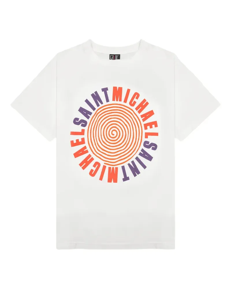 SAINT MXXXXXX T-Shirt mit Logo-Print - Weiß Weiß