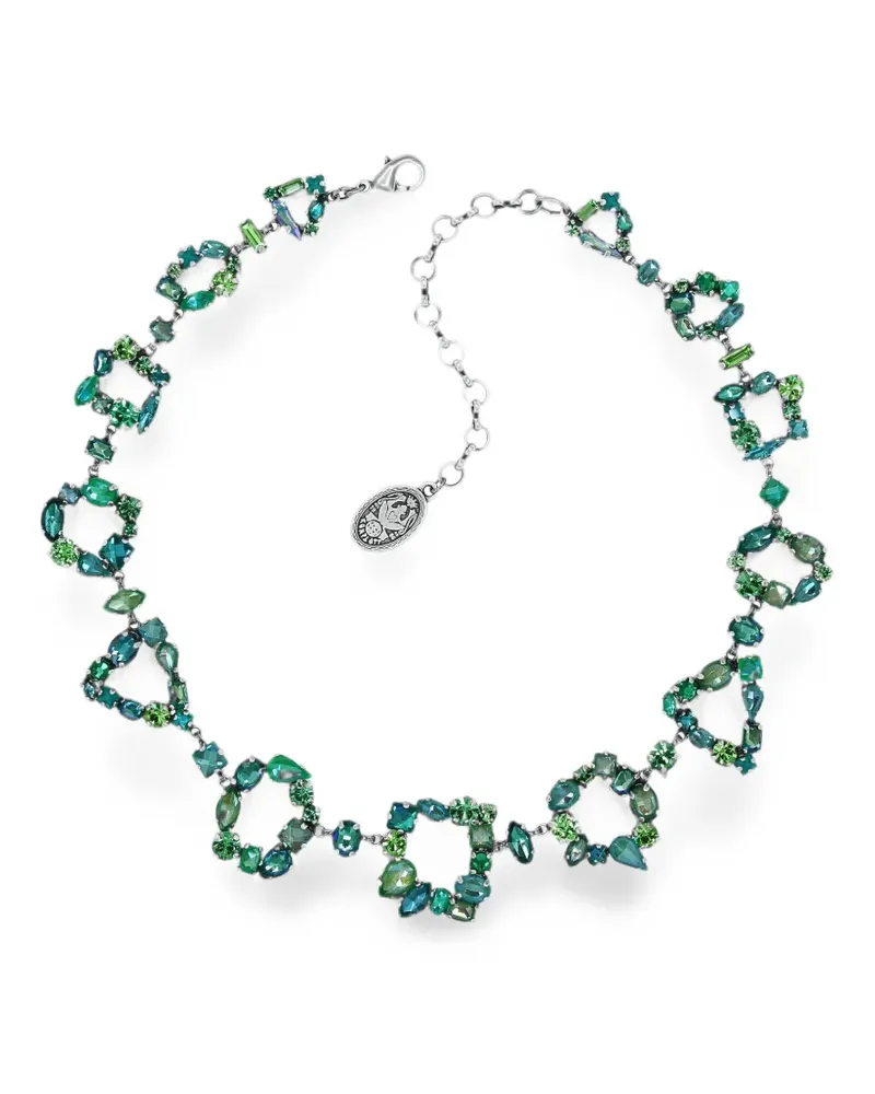 KONPLOTT Mess to Impress crystal-link necklace - Grün Grün