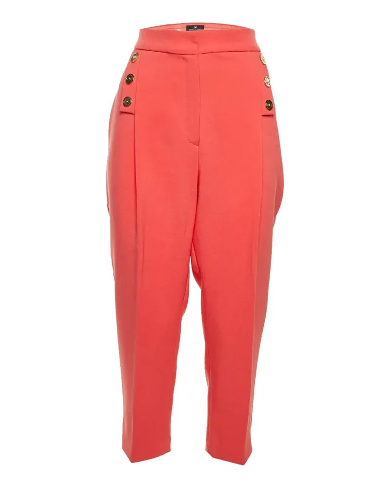 Elisabetta Franchi Tapered-Hose aus Krepp - Rot Rot