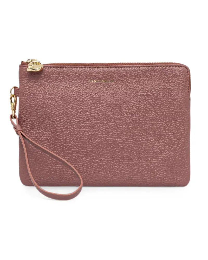 Coccinelle grained leather pouch bag - Rosa Rosa