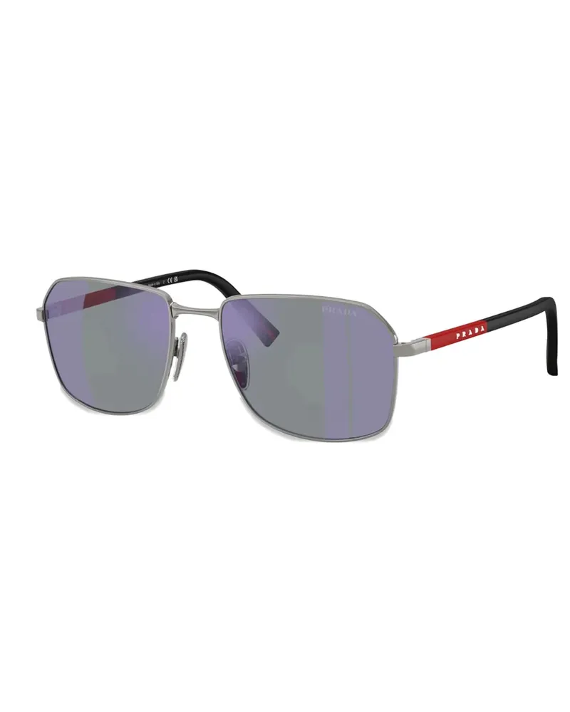 Prada logo-detail sunglasses - Silber Silber