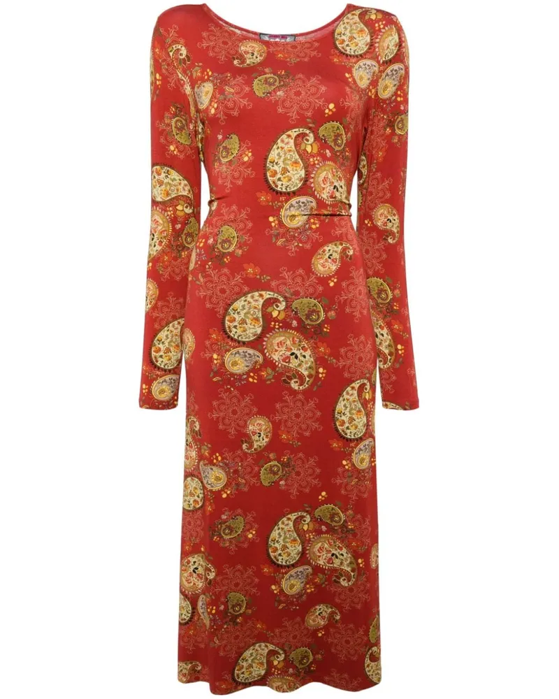 Johnny Was The Janie Favorite Kleid mit Schleifenverschluss - Rot Rot