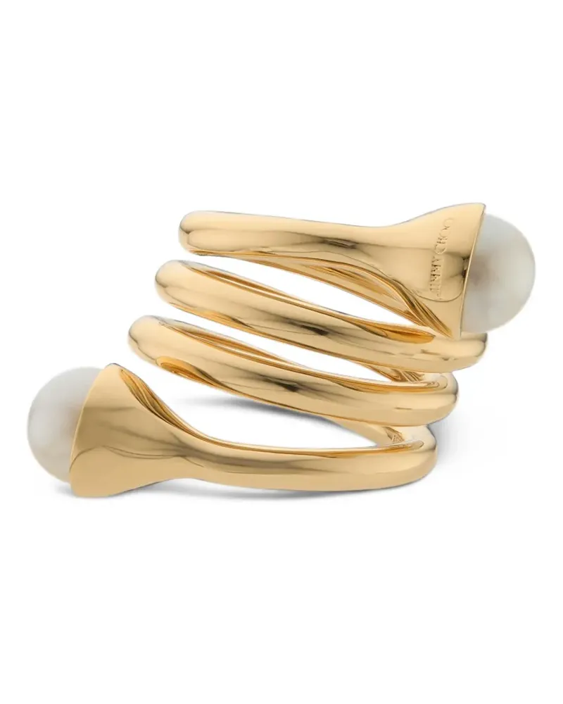 Jimmy Choo Ring mit Perle - Gold Gold