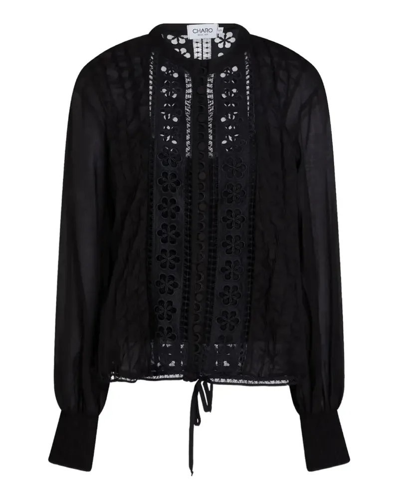 Charo Ruiz Donnelie Bluse - Schwarz Schwarz