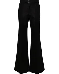 Sacai Ausgestellte Gabardine-Hose Schwarz