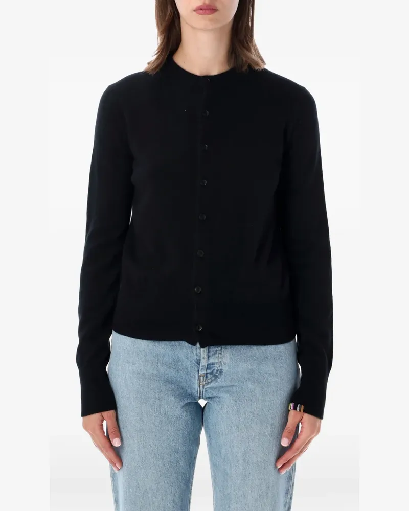 extreme cashmere Little 2 Cardigan mit Knöpfen - Schwarz Schwarz