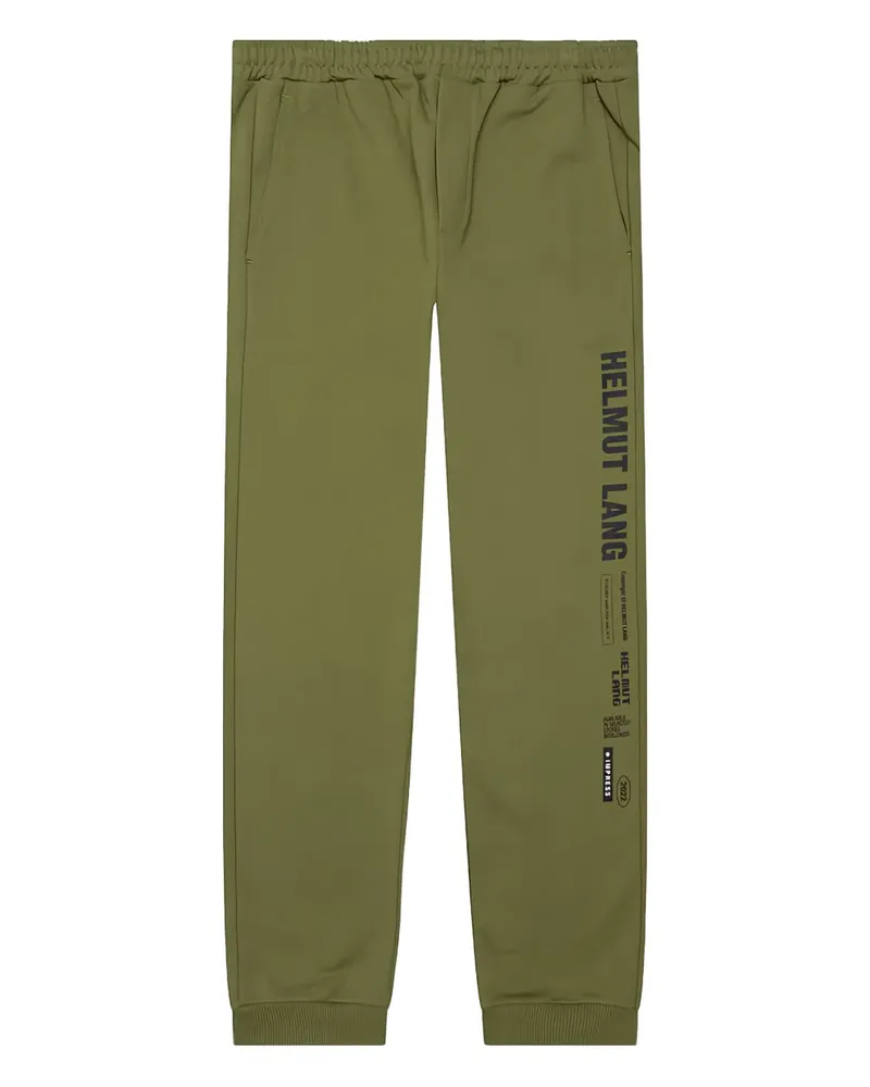 Helmut Lang Jogginghose mit Logo-Print - Grün Grün