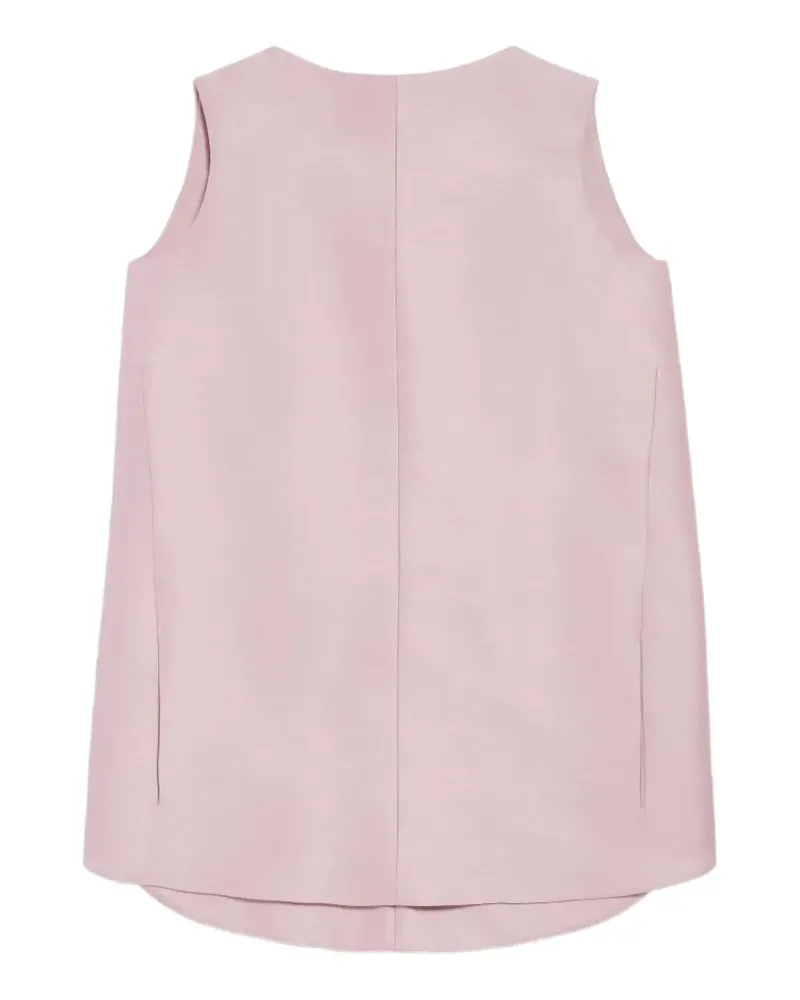 Balenciaga sleeveless curved-hem mini dress - Rosa Rosa