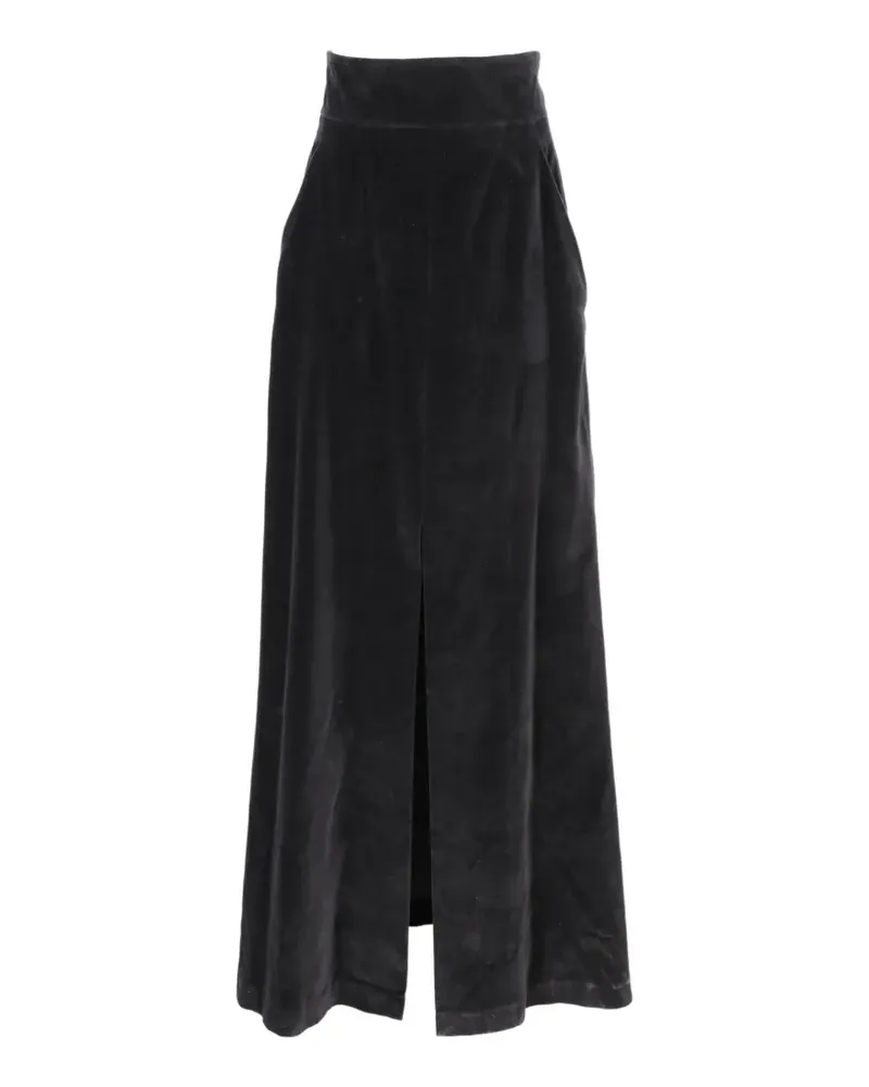 Isaia front-slit maxi skirt - Schwarz Schwarz