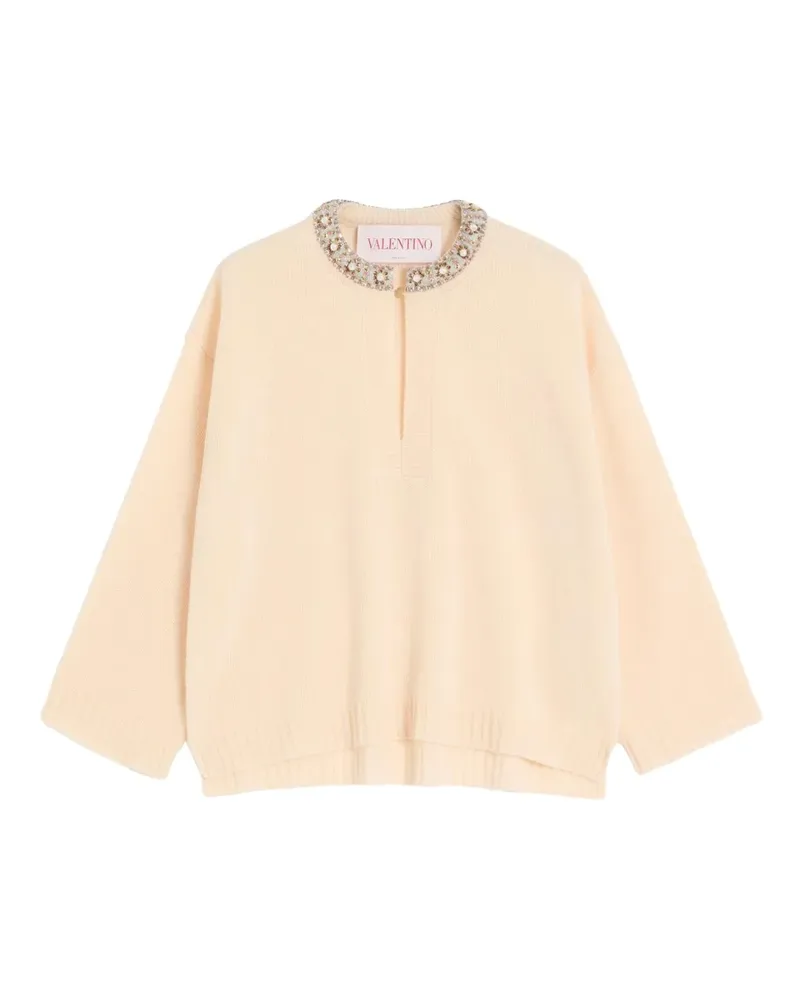 Valentino Garavani Bestickter Pullover - Nude Nude