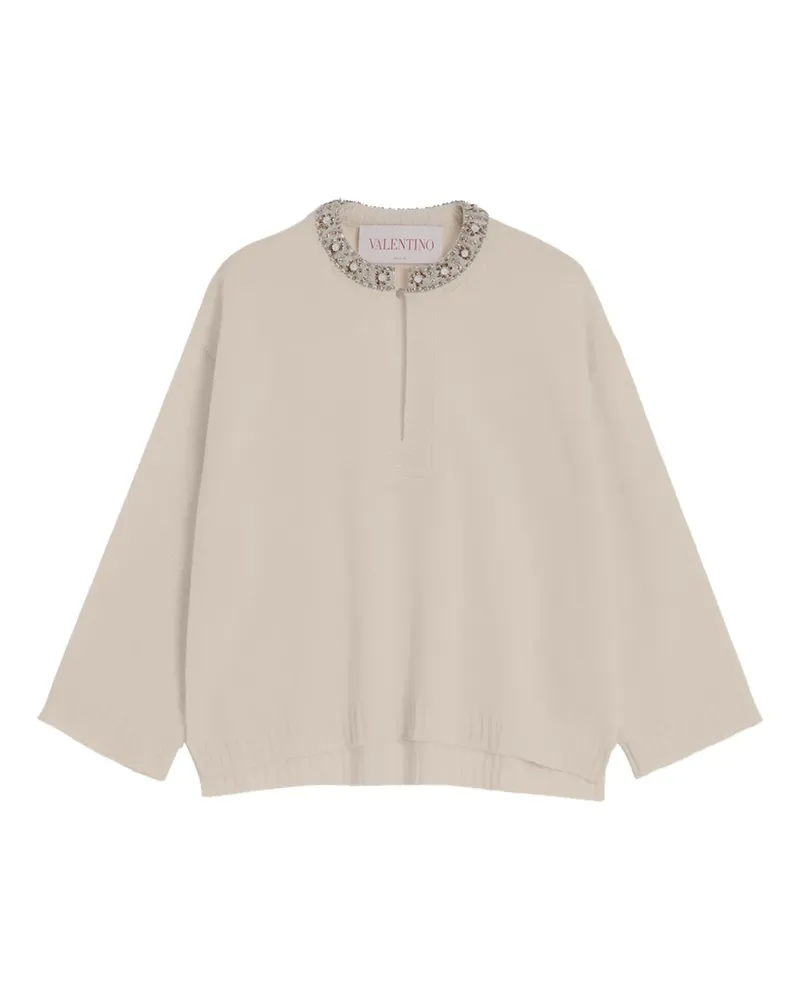 Valentino Garavani Bestickter Pullover - Nude Nude