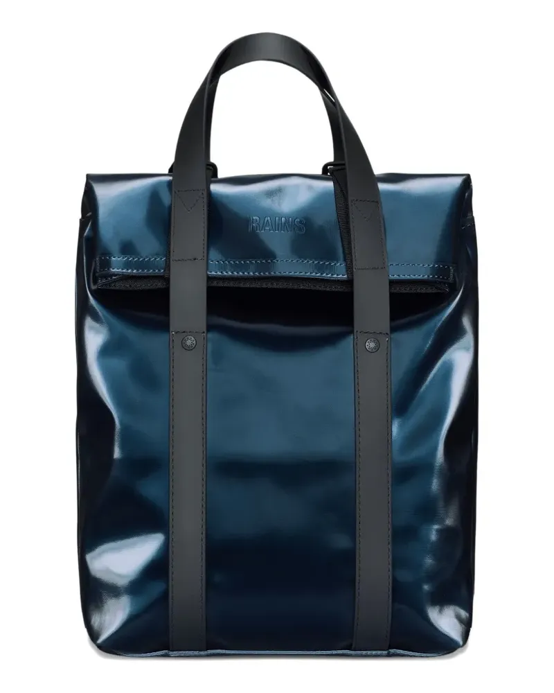 RAINS 2 Way top-handle tote backpack - Blau Blau