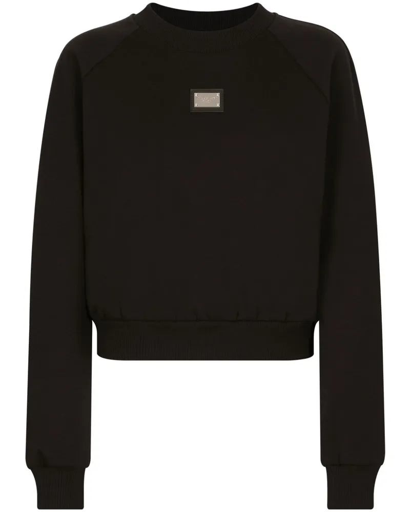 Dolce & Gabbana Sweatshirt mit rundem Ausschnitt - Schwarz Schwarz
