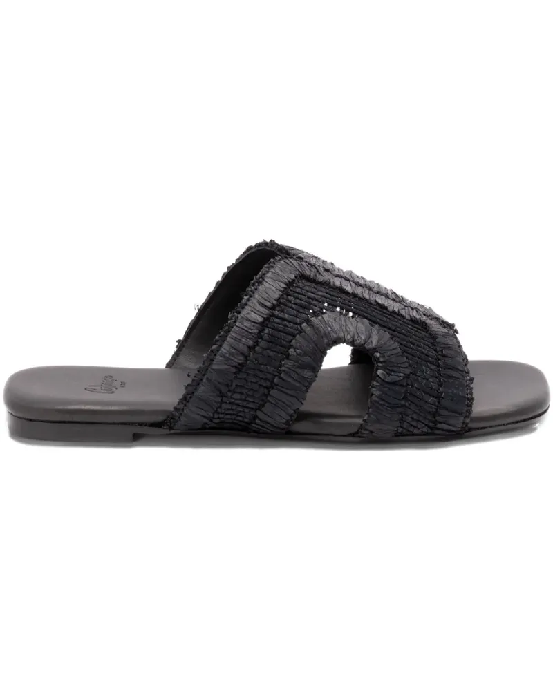 Castañer woven sandals - Schwarz Schwarz