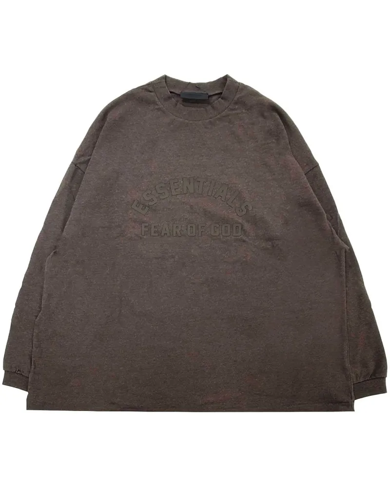 Fear of God T-Shirt mit Logo-Print - Braun Braun
