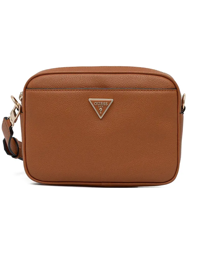 Guess Umhängetasche mit Logo-Schild - Braun Braun