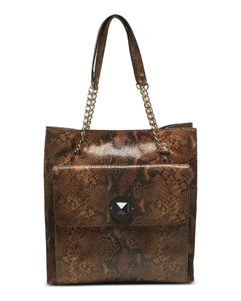 Kate Spade South Kensington Denee Tote Bag mit Python-Prägung - Braun Braun
