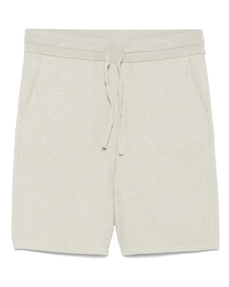 HUGO BOSS Shorts in Waffelstrick - Grün Grün