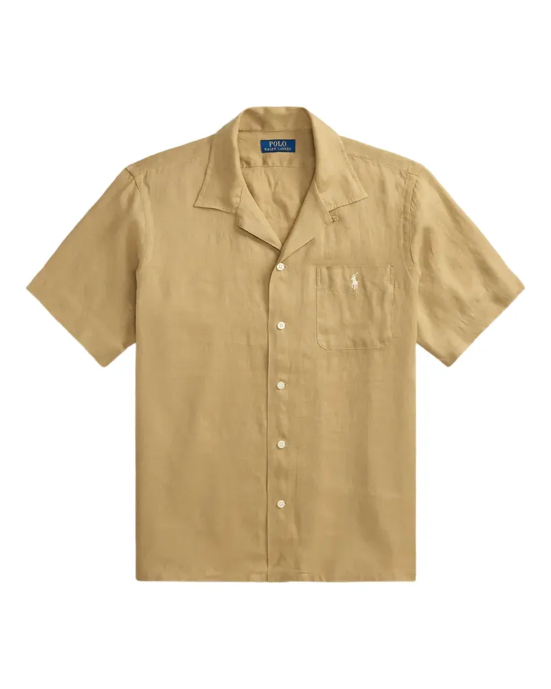 Ralph Lauren Leinenhemd mit Stickerei - Nude Nude