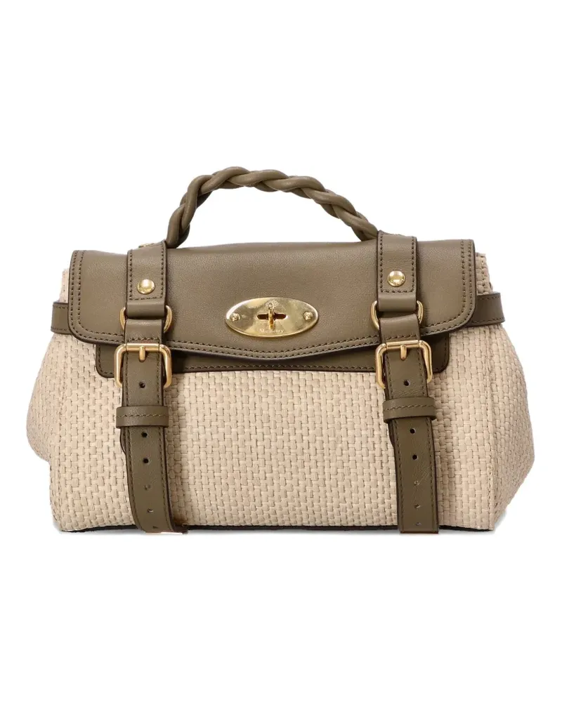 Mulberry Mini Alexa Handtasche mit Webmuster - Nude Nude