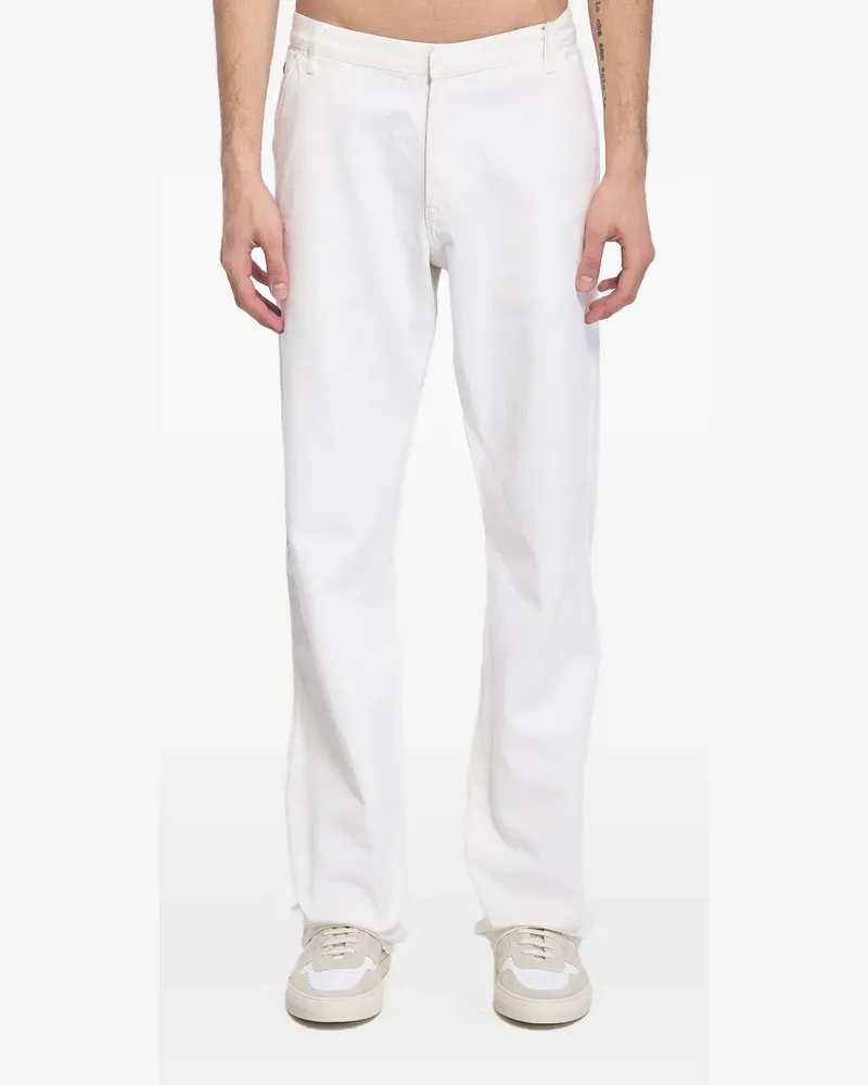 Cesare Paciotti Jeans mit Druckknöpfen - Weiß Weiß