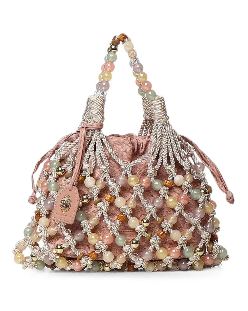 Kurt Geiger Schultertasche mit Perlen - Rosa Rosa
