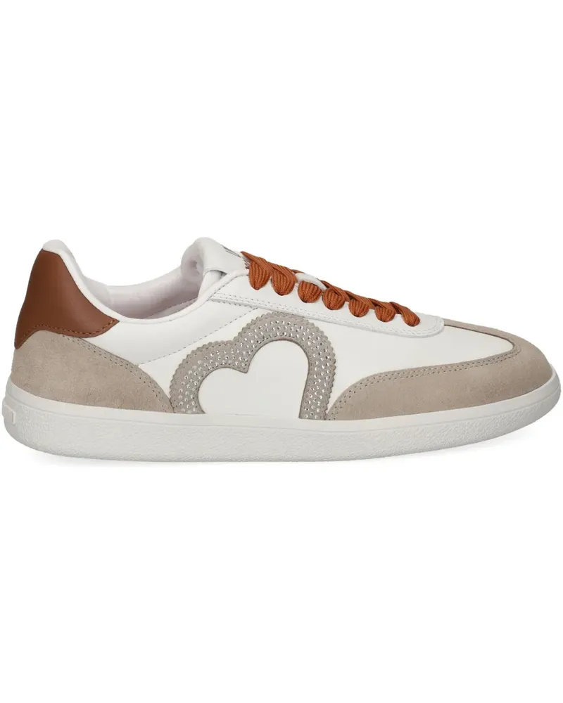 Moschino heart-appliqué sneakers - Weiß Weiß