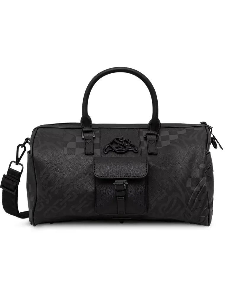 Sprayground Reisetasche mit Logo-Patch - Schwarz Schwarz