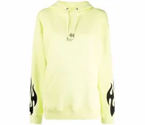 Hoodie mit Print - Gelb