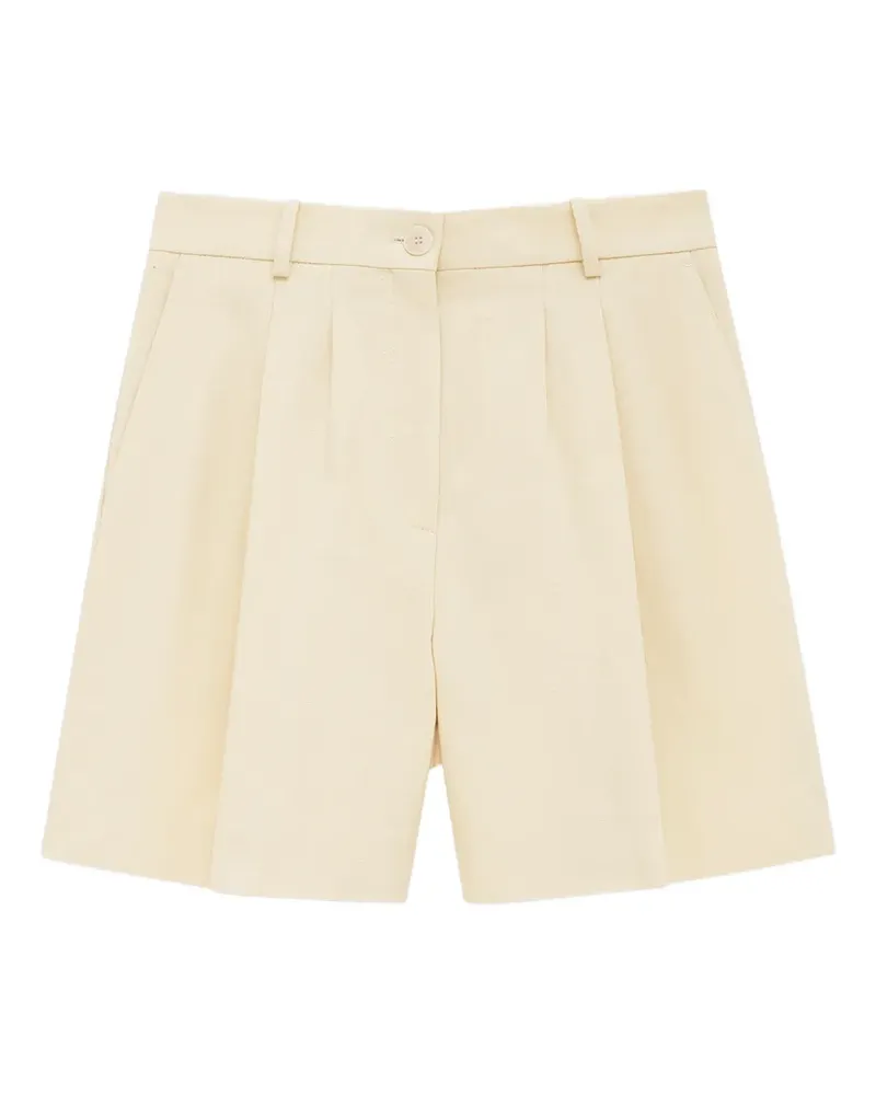 Anine Bing Brice Shorts mit Falten - Gelb Gelb